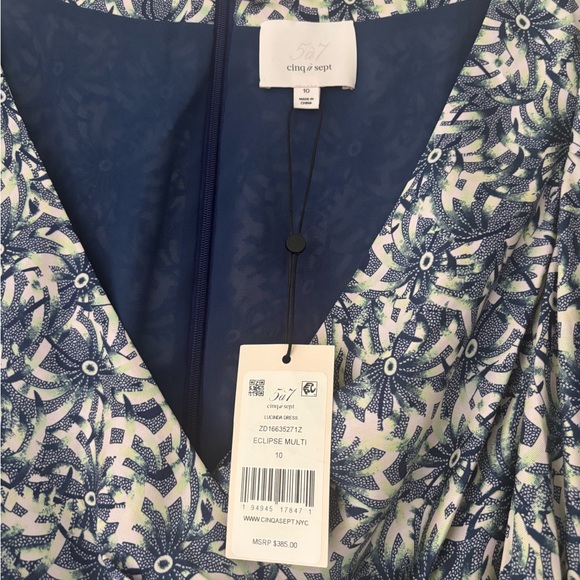 Cinq à Sept Blue and White Mini Dress - Picture 3 of 8